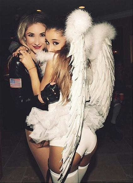 Ariana grande in angel wings.