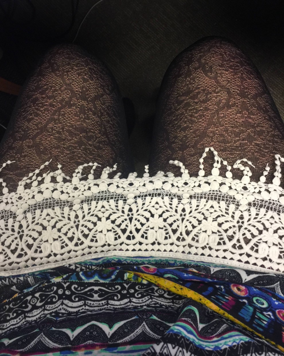 Wore my sexy tights to work today