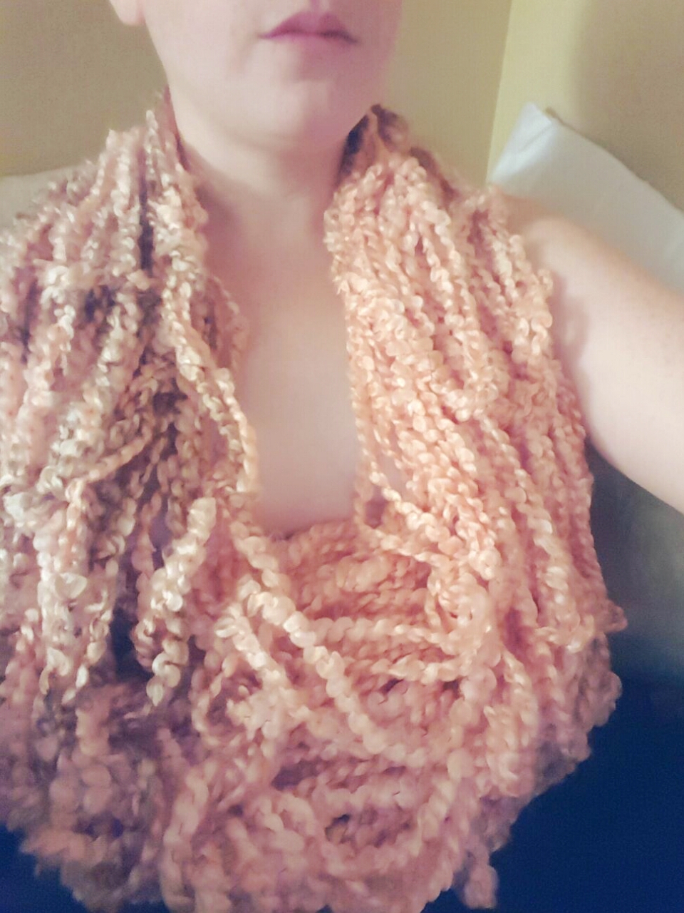 My [f]irst hand-knit scarf