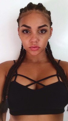 Gorgeous face with braids