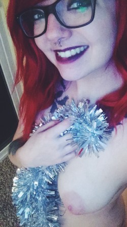had a little too much [f]un decorating the tree