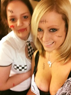 Halloween cleavage