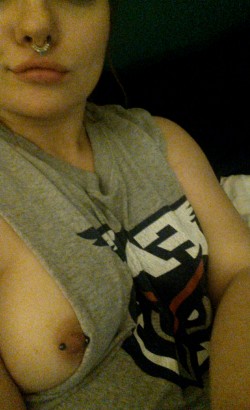 A late night nip slip