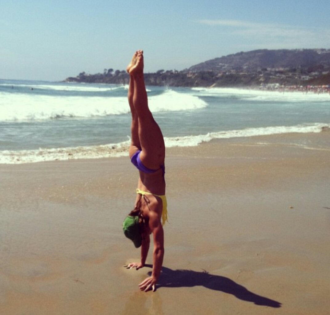 Topless Handstand