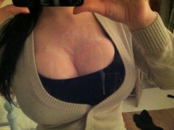 Covered boobs selfshot