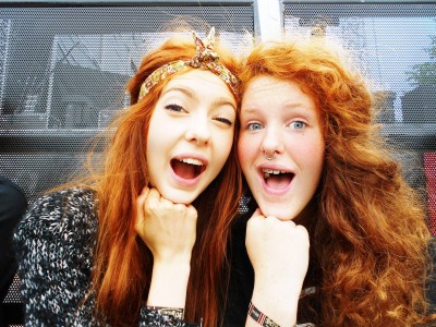 Ebba Zingmark and friend.