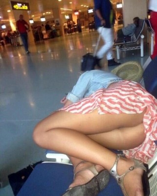 Fell asleep at the airport