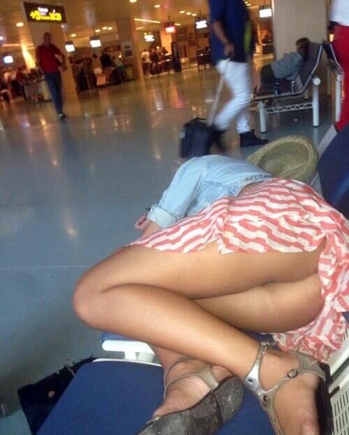 Fell asleep at the airport