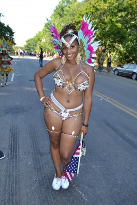 west indian day parade dancer