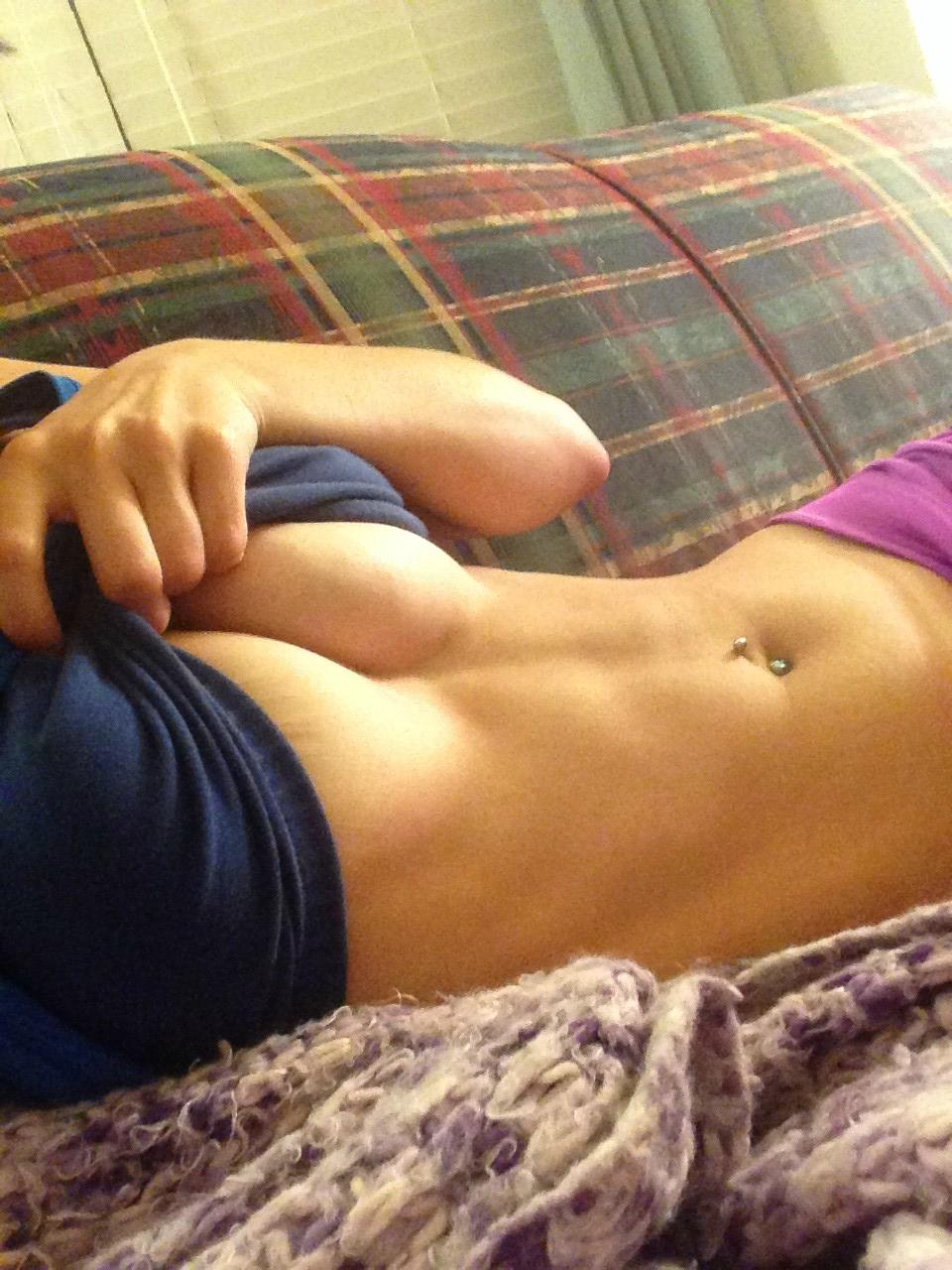 Lying on the couch