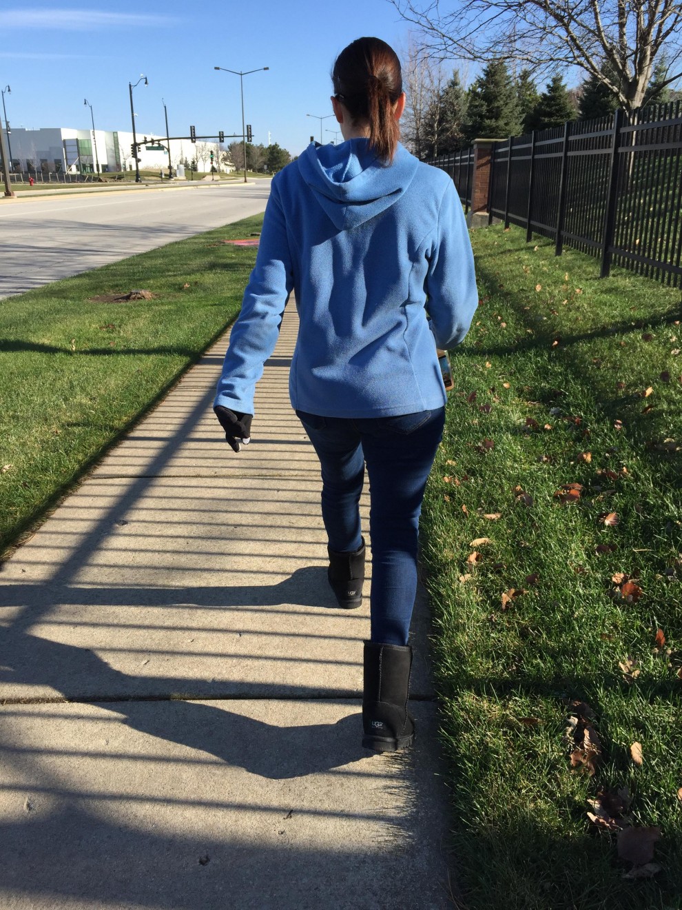 MILF wife 41 yo out for a walk. Like her ass?