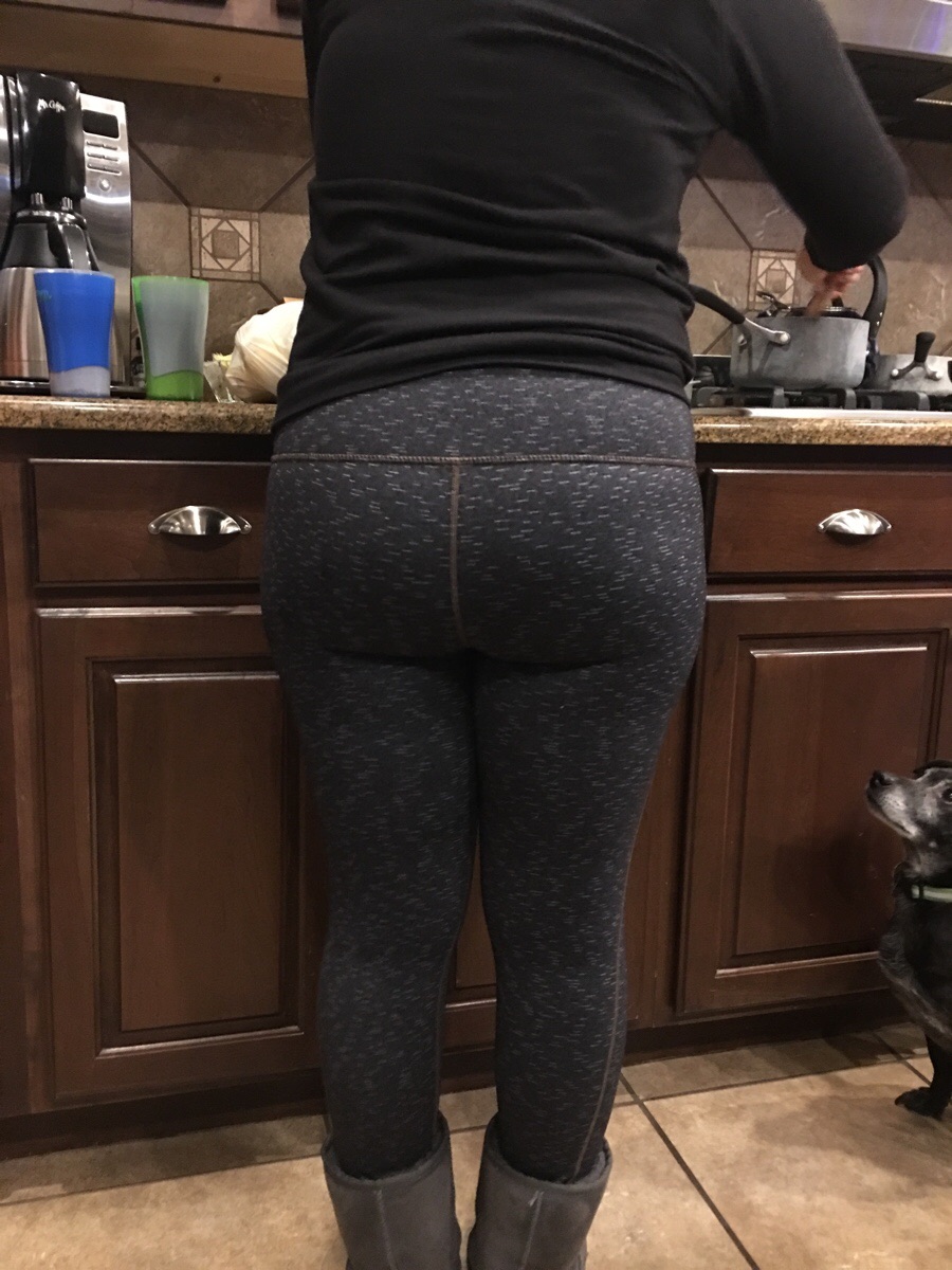 Wife cooking dinner was very distracting