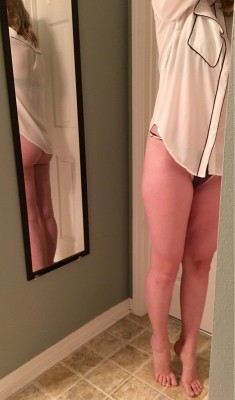 Wife white shirt and mirror [f].