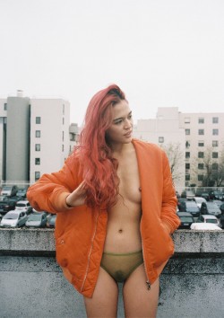 Orange coat