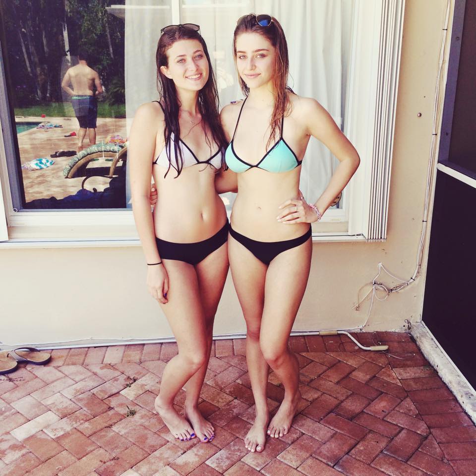 Pale hotties hiding out from the sun