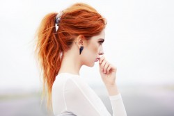 Red ponytail