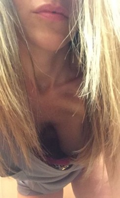 She can't wait to see what you all do to this pic! Those lips and that cleavage...she loves hearing from all you men but is also curious if there are any women enjoying her pics.