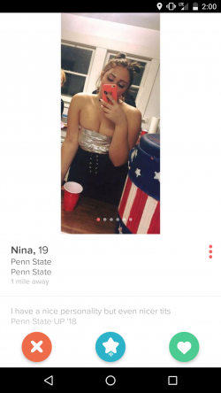 She's looking for a serious relationship.