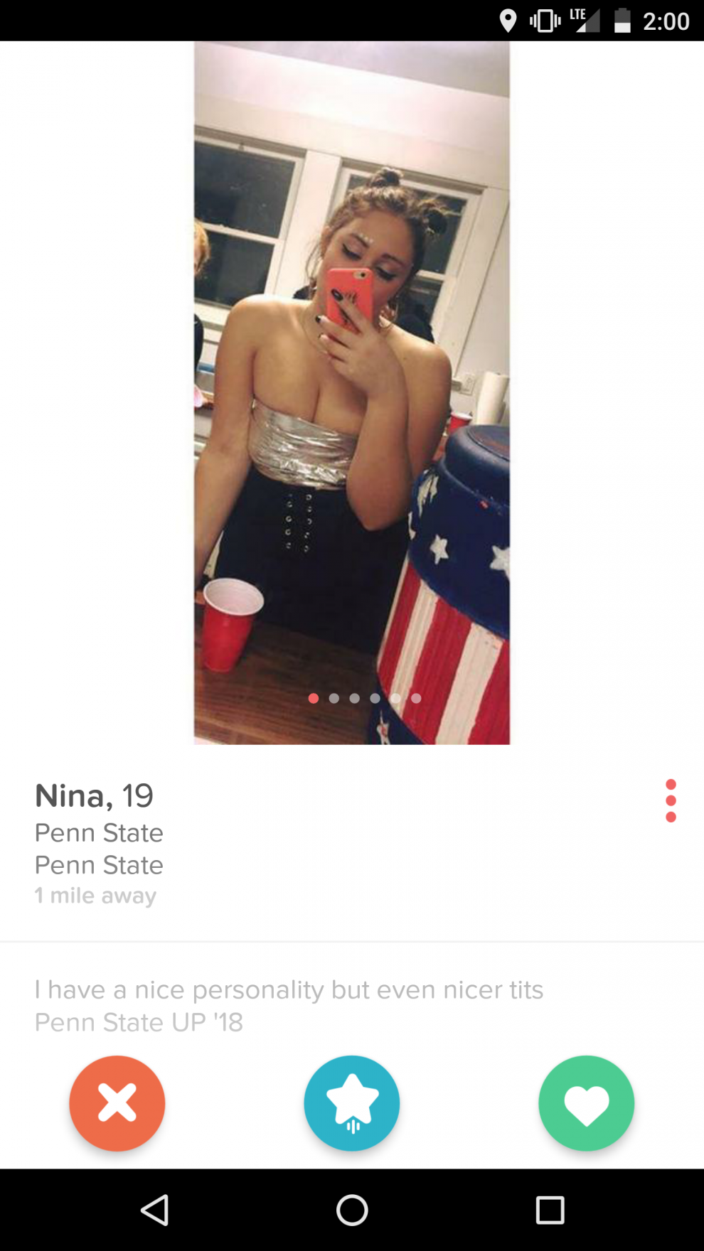 She's looking for a serious relationship.