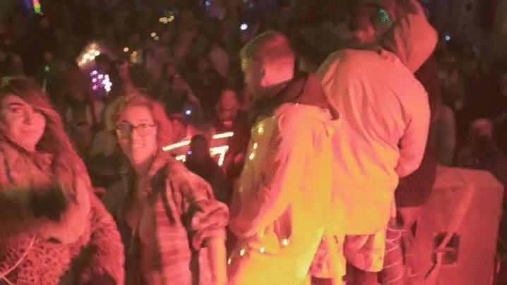 April O'neil dancing at Burning Man