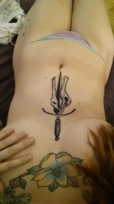 wanting to show off this [f]resh tattoo (: