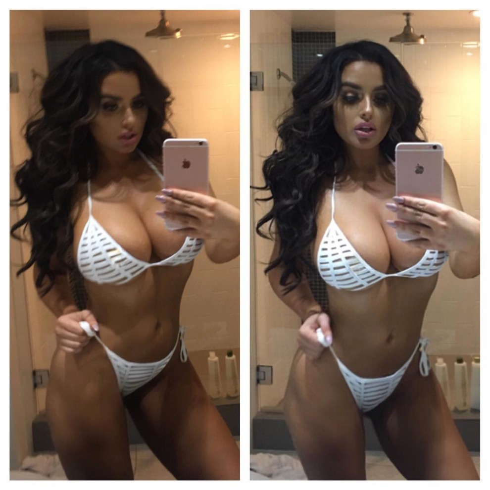 Abigail Ratchford bikini selfies.