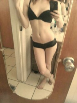 Black lace selfie