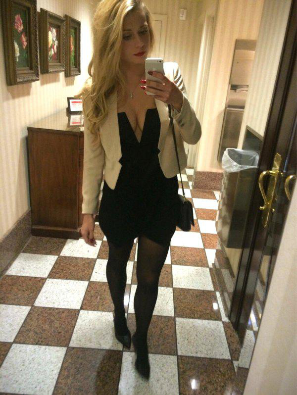 Classy with the jacket on (x/post r/TightsAndTightClothes)