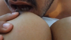 How to lick a big tit