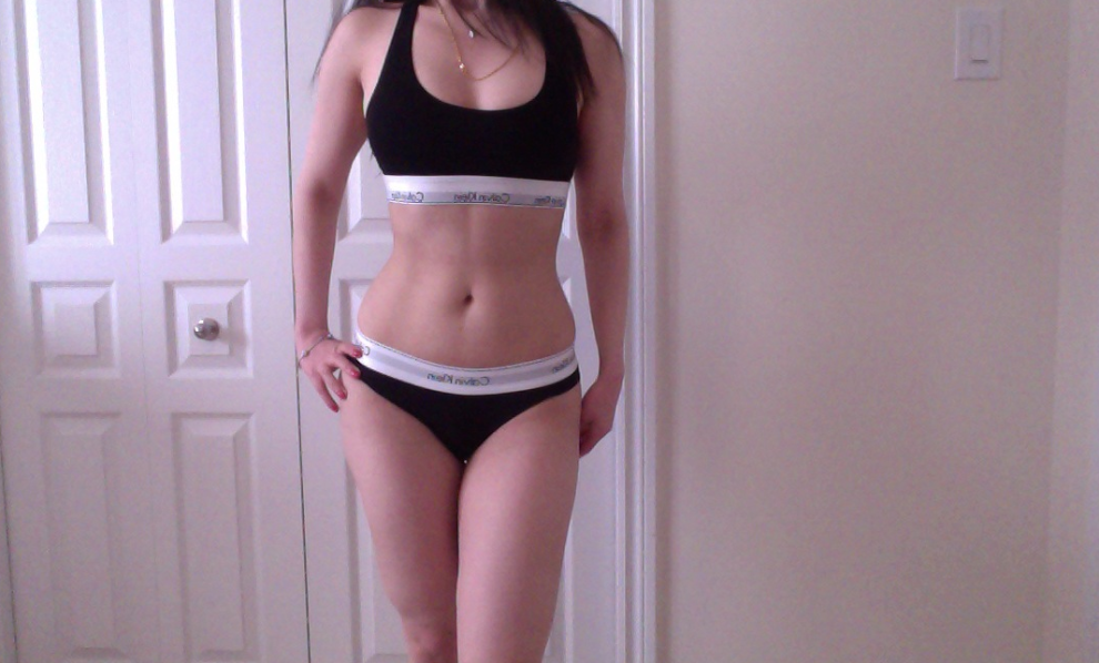 Petite hourglass in some Calvins. :)