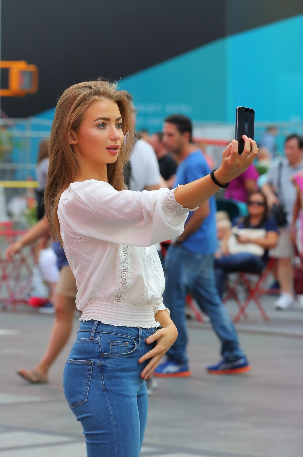 Selfie in the street