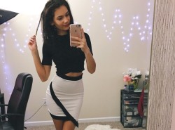 Very tight skirt