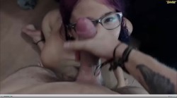 Nerdy Teen Cum Facial On Live Webcam