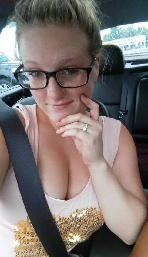 Buckled up cleavage