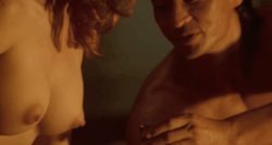 Tylyn John getting her nipple sucked in "Rising Sun" (1993)