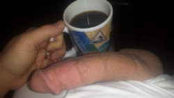 Hot black coffee and a big white dick. Good (m)orning!