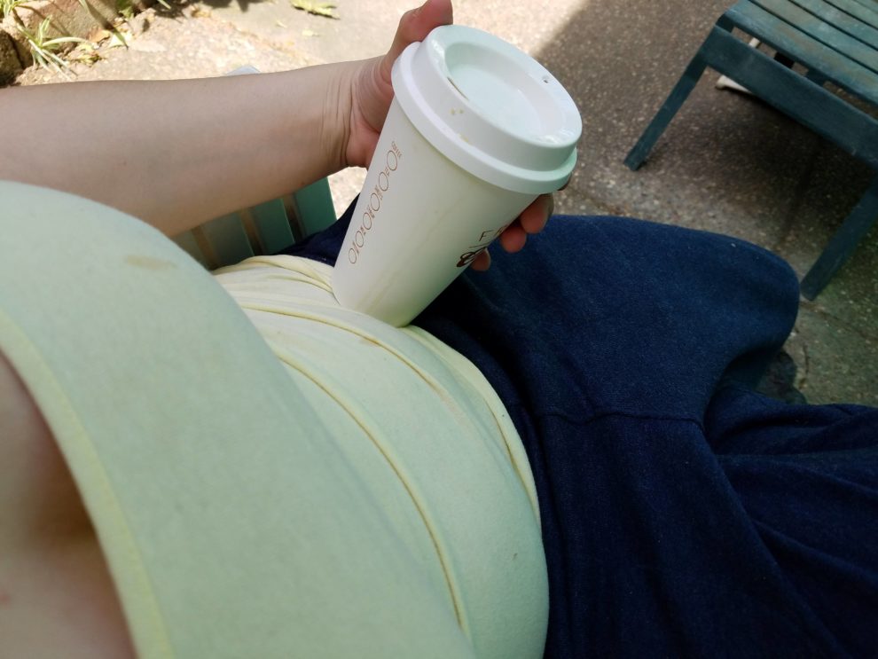 Just some morning coffee outside.