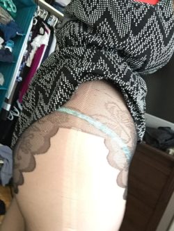 New stockings aren't co-operating. Plus side: easily accessible [F] enjoy :)