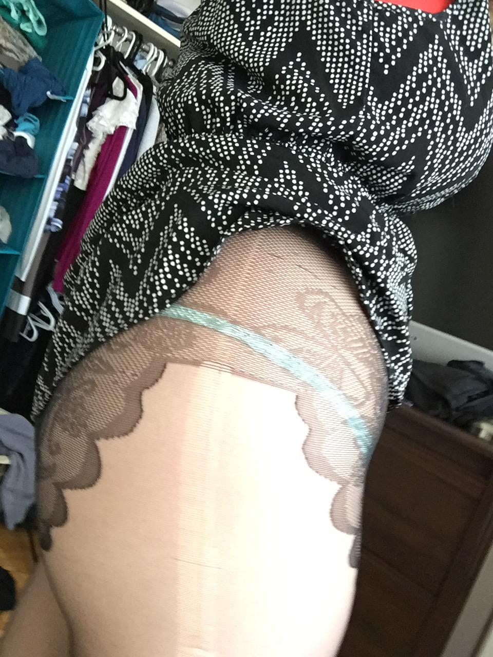 New stockings aren't co-operating. Plus side: easily accessible [F] enjoy :)