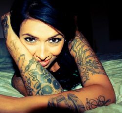 Nice girl with tatoo