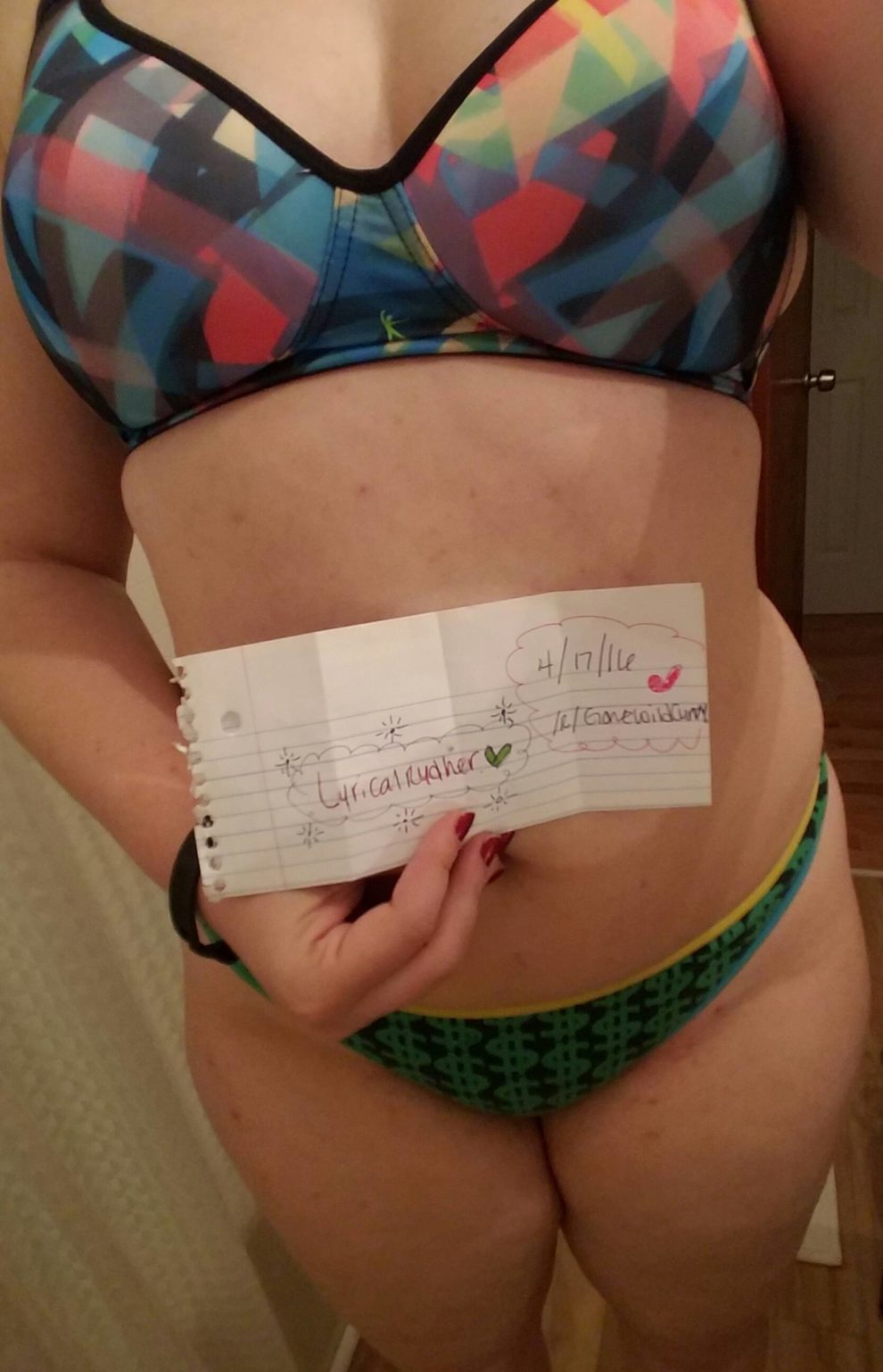 Verification! Nervous but excited to show of(F)