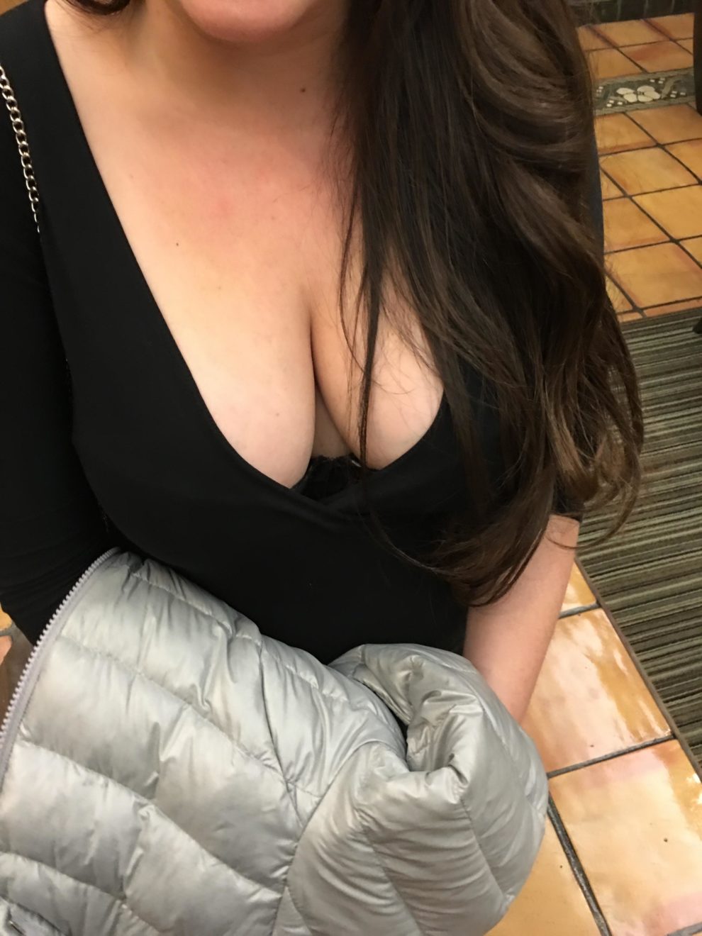 Another angle of my cleavage. More? [F]