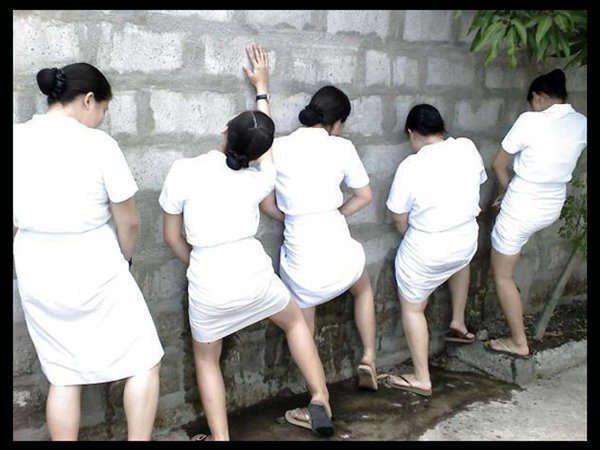 Hey ! Ladies Stop Peeing On My Wall