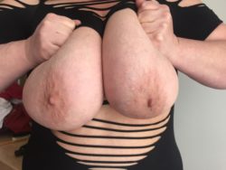 My wife's huge boobs.