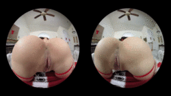 Rachel Starr's VR ass in your face (cross your eyes or use Google Cardboard)