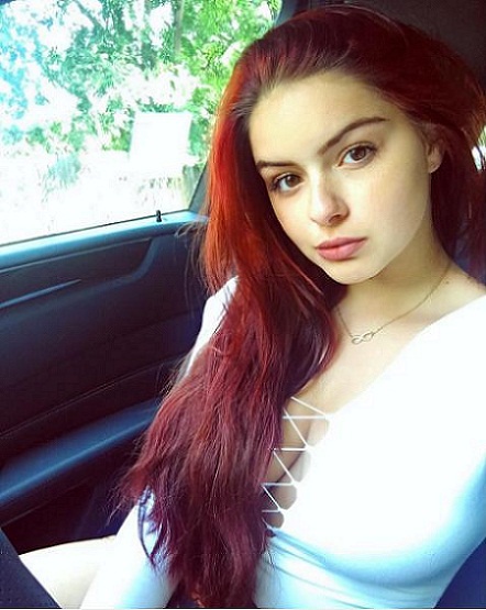 Redhead in car