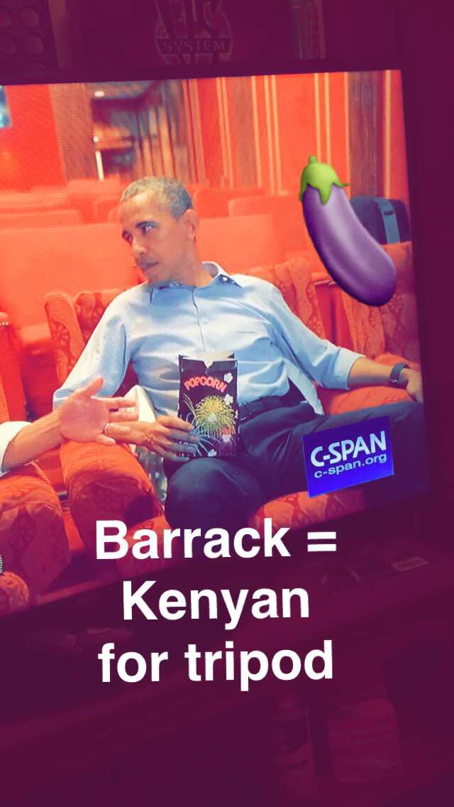 Welcome to snap chat POTUS