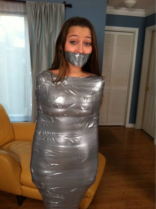 Dani Daniels duct-tapped