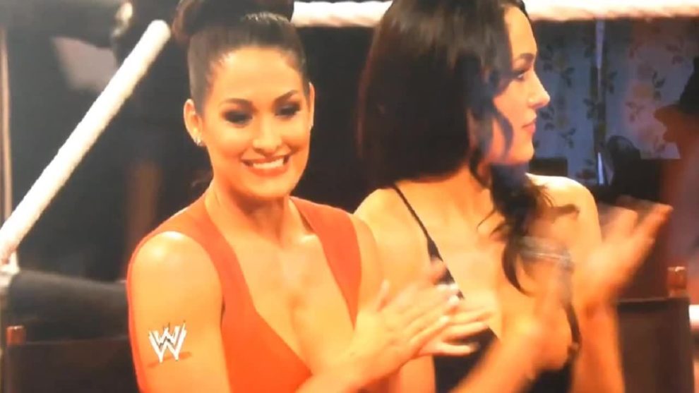 Bella Twins Nipple Pops Out on RAW