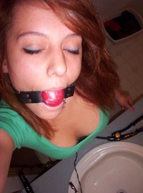 Gagged Selfie